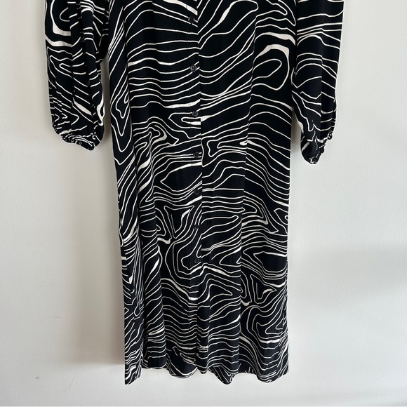 ZARA Printed Button Down Midi Dress - Picture 6 of 7